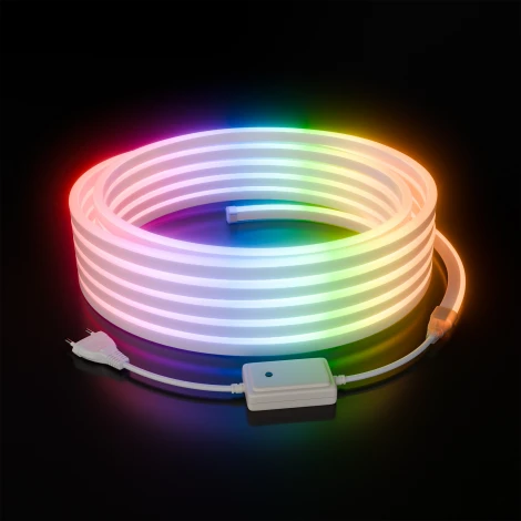 Комплект светодиодного НЕОНа 220В 6Вт/м RGB SMD5050 80д/м 10*18мм, 10м IP65 с аксессуарами Apeyron 10-108