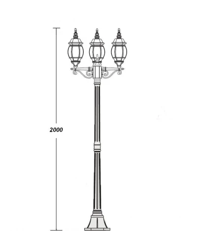Наземный фонарь Oasis Light America S Bg 83408S B