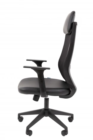 Офисное кресло Chairman 500LT Россия экокожа черный/TW-01 черный 7187909