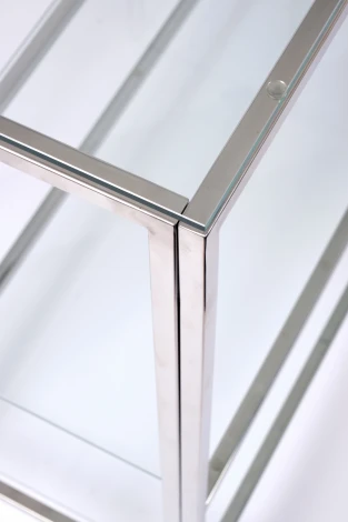 Консольный стол AllConsoles 2011-CC clear зеркальный хром