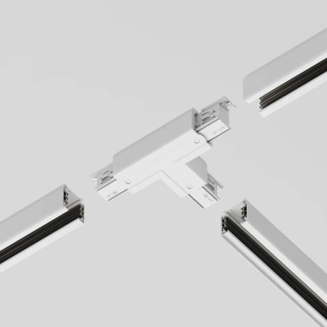 Коннектор Т-образный правый Trinity белый (трехфазный) Maytoni Technical TRA005CT-31W-R (220V)