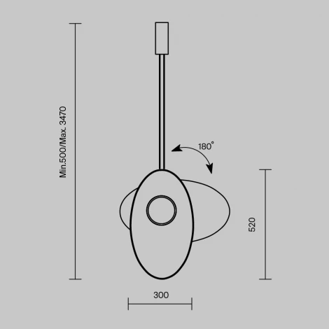 Подвесной светильник Maytoni Evolution MOD396PL-L10BL3K (LED, 220V, на проводе)