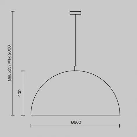 Подвесной светильник Maytoni Dome MOD169PL-05GB1 (220V, на проводе)