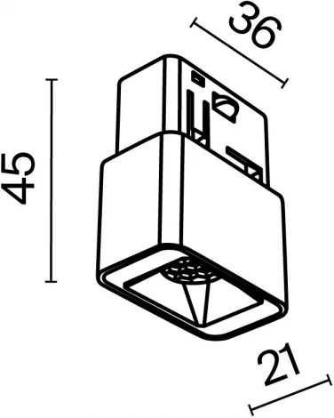 Трековый светильник магнитный 48V Maytoni Points S TR100-2-2W3K-S-W (LED)