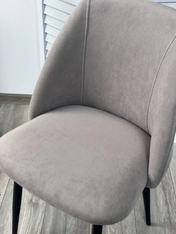 Стул ПЬЕР цвет Marseille-16 Капучино, велюр / Черный каркас M-City 64597