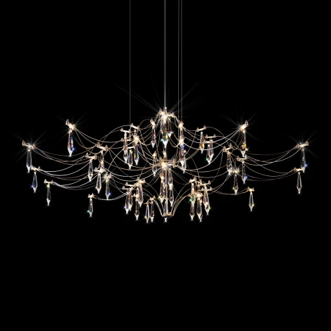 Подвесная люстра светодиодная Loft It Mira 10587/1000 Silver Asfour