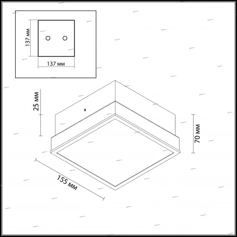 Настенно-потолочный светильник Odeon Light Tela 2537/1C