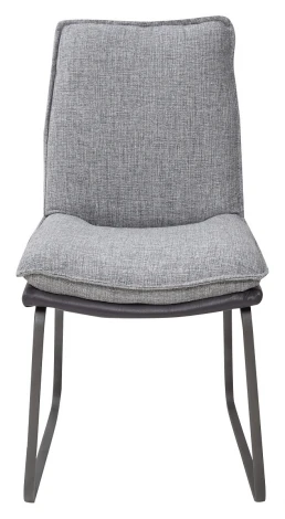Обеденный стул M-City MALAWI GREY, ткань + экокожа