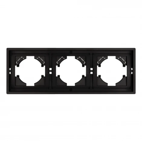 Рамка пластиковая FRM-TENDO-PL-3-BK (Arlight, Черный) 053844
