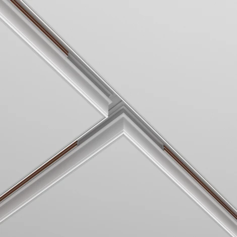 Коннектор Т-образный Maytoni Accessories for tracks Exility TRA034CT-42.12W встраиваемый под ГКЛ 12,5мм, белый
