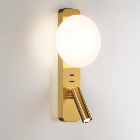 Настенный светильник для чтения со спотом Odeon Light Albergo 7050/5WL металл/металл бронза IP20 LED 1*5W (220V, выключатель)