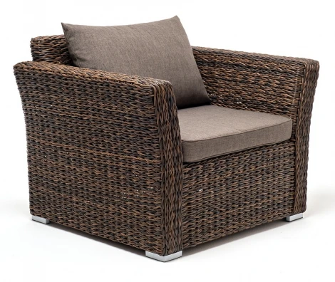 "Капучино" кресло из искусственного ротанга (гиацинт), цвет коричневый 4SIS YH-C1130W-3-TW brown