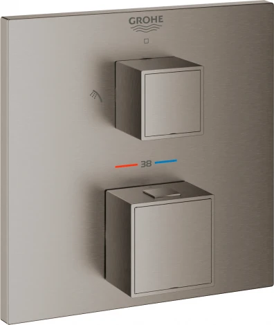 Термостат Grohe Grohtherm Cube 24154AL0 для душа, темный графит