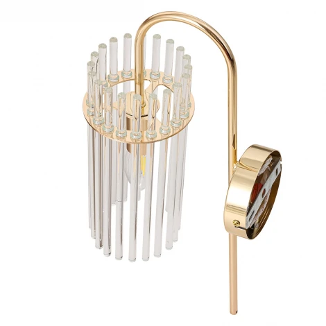 Бра Lumion Opulenta 8413/1W французское золото/прозрачный, металл/стекло Е14 40W 220V
