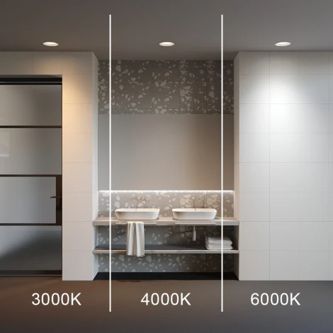 Встраиваемый светильник 24W Maytoni Okno DL055-24W3-4-6K-W (LED, 220V, круглые, IP44)