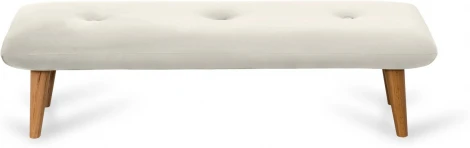 Банкетка Loa ОГОГО (арт.631207), (Велюр/Белый)