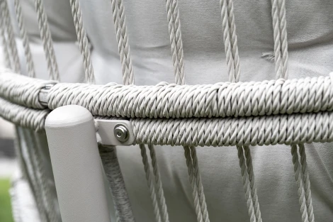 "Севилья" кресло-кокон из искусственного ротанга, цвет светло-серый 4SIS YSRS240700