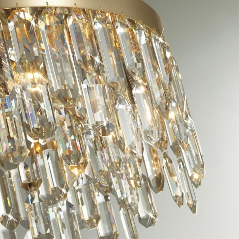 Подвесная люстра Odeon Light Semura 4986/6 (220V, хрусталь, на тросе, круглые)