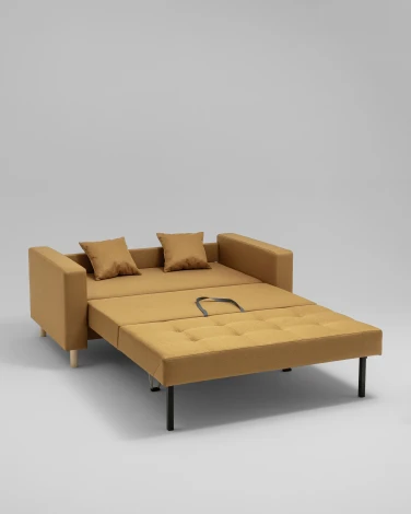 Диван-кровать Фрайдей рогожка горчичный Stool Group УТ000043103