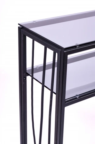 Консольный стол AllConsoles 1124-CB grey черный муар