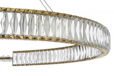 Подвесная люстра светодиодная хрустальная Arti Lampadari Carini Carini L 1.5.100.101 G (220V, на тросе)