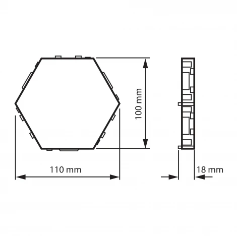 Cсветильник светодиодный модульный, сенсорный ULE-H77-3,5W/3000K/12V WHITE (220V, сенсорный выключатель)