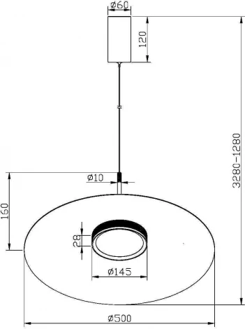Подвесной светильник Maytoni El MOD041PL-L15W3K1 (LED, 220V, на проводе, круглые)