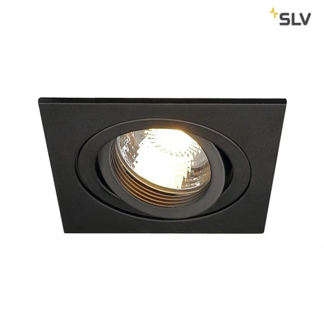 Светильник встраиваемый New Tria SLV, цоколь GX5.3, черный