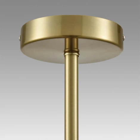 Потолочная люстра на штанге Lumion Aurica 8046/6C латунь/прозрачное стекло Е14 6*40W 220V
