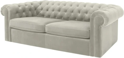 Диван Chesterfield ОГОГО (арт.344561), (Ткань/Белый)