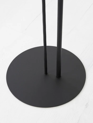 Стол приставной МеталлАрт М015 черный мрамор/черный Mebelik 009777