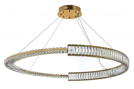 Подвесная люстра светодиодная хрустальная Arti Lampadari Carini Carini L 1.5.100.101 G (220V, на тросе)