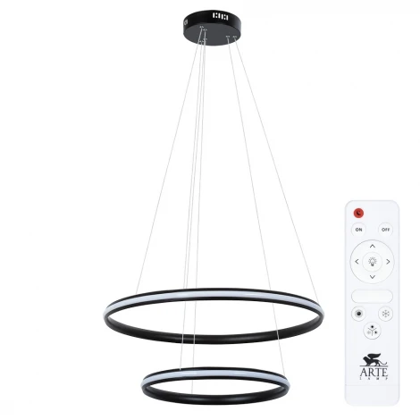 Подвесной светильник ярусный Arte Lamp Meridiana A2198SP-2BK (LED, 220V, пульт управления, на тросе)