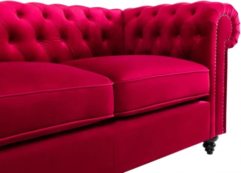 Диван Chester Classic ОГОГО (арт.329618), (Ткань/Бордовый)