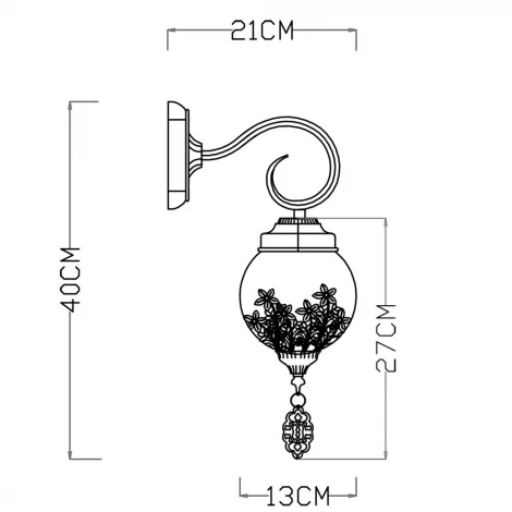 Бра Arte Lamp Moroccana A4552AP-1GO