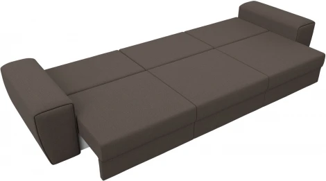 Диван прямой Лига-008 Long (Коричневый/Рогожка) Лига Диванов арт.122643
