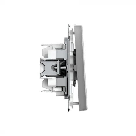 Выключатель жалюзи двухклавишный (сталь) Systeme Electric GAL000919S