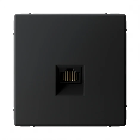 Розетка Ethernet RJ-45 (карбон) Systeme Electric GAL001086