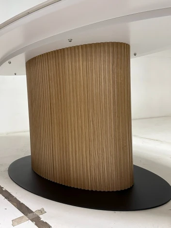 Стол M-City CARY 220 цвет БЕЛЫЙ МРАМОР M326/ Каркас OAK