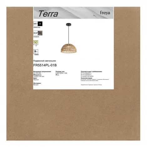 Подвесной светильник Freya Terra FR5514PL-01B