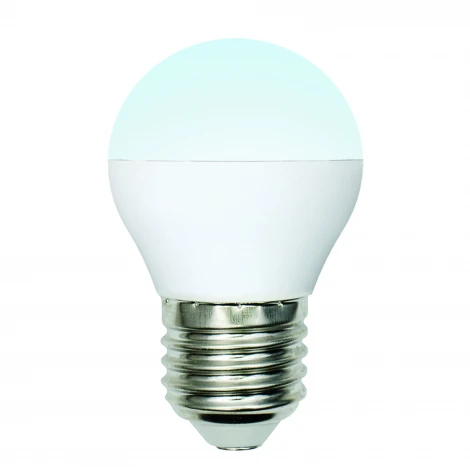 Лампочка светодиодная шар белая E27 6W 4000K Uniel LED-G45-6W/NW/E27/FR/MB PLM11WH