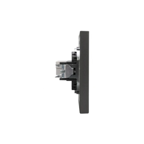 Розетка компьютерная RJ45 кат6 с/у графит Kranz Strong KR-78-0724-6