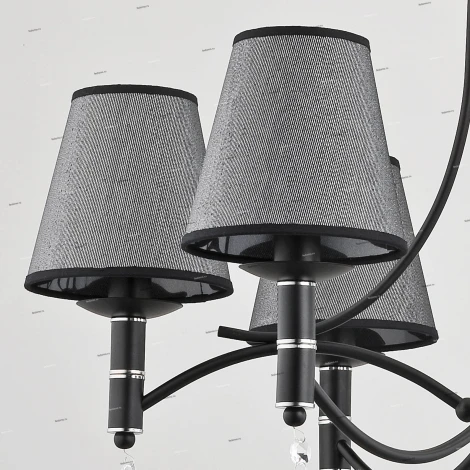 Подвесная люстра Alfa Abil Black Silver 22966