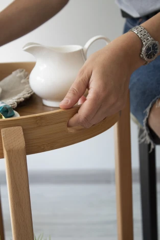 Сервировочный cтолик Sheffilton SHT-CT63 Прозрачный лак 4030070401