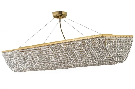 Люстра подвесная Milano E 1.5.120X30.102 G Arti Lampadari (220V, хрусталь, на тросе)