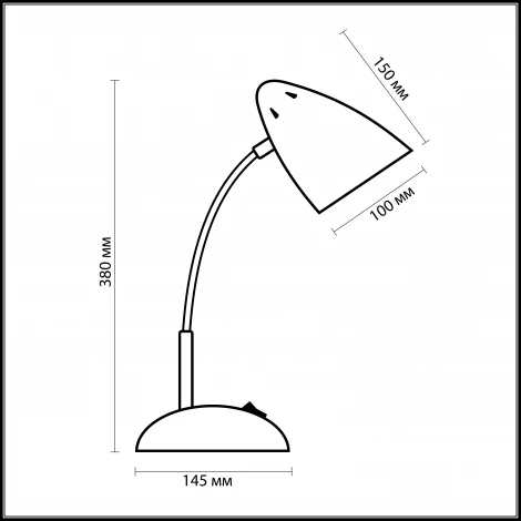 Интерьерная настольная лампа Odeon Light Gap 2103/1T