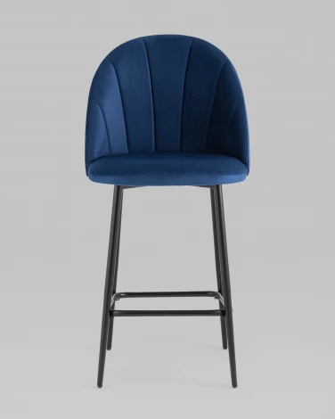Стул полубарный Логан SN велюр синий Stool Group УТ000042214