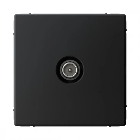 ТВ-розетка оконечная (карбон) Systeme Electric GAL001091