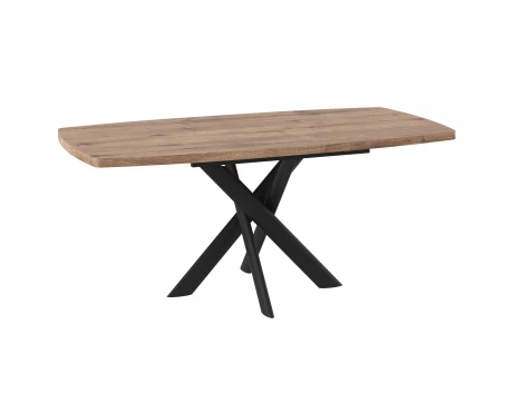 Стол Эдж, 110 Дуб Веллингтон/Чёрный Мебвилл 102006