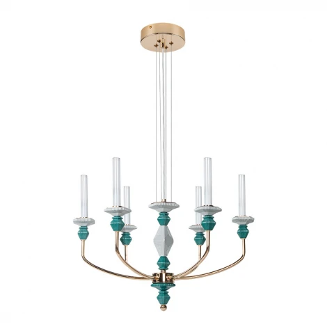 Подвесная люстра Divinare Capello 4947/01 SP-6 (LED, 220V, на тросе, подсвечник, свеча)